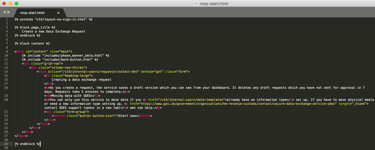HTML snippet